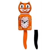 Orange Harvest Lady Kit Cat Clock 15.5" Official Full Size Kit-Cat Klock with Moving Eyes and Tail Retro Style