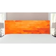 thumbnail image 1 of Orange Headboard, Triangle Mosaic Shapes and Patterns with Abstract Digital Pixel Like Effect Print, Upholstered Decorative Metal Bed Headboard with Memory Foam, King Size, Burnt Orange, by Ambesonne, 1 of 4