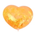 thumbnail image 1 of Orange Heart Squishy Toy with Glitter and Slow Rising Effect, Single Pack, for Relaxation, Squeeze Toy, 1 of 3