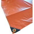thumbnail image 1 of Orange Heavy Duty Job Site Safety Tarp Fiber Reinforced (12 Mil Poly Tarp) (30' x 40'), 1 of 3