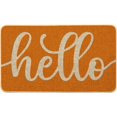 thumbnail image 1 of Orange Hello Fall Doormat, Autumn Home Decor Low-Profile Switch Rug Door Mat Floor Mat for Indoor Outdoor 17x29 Inch, 1 of 6