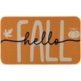thumbnail image 1 of Orange Hello Fall Pumpkin Fall Door Mat 17 x 29 Inch,Seasonal Autumn Harvest Thanksgiving Decorative Doormat Welcome Floor Mat for Indoor Outdoor, 1 of 6