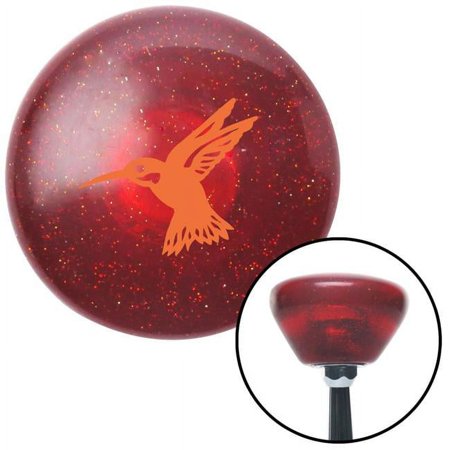 Orange Hummingbird Red Retro Metal Flake Shift Knob with M16 x 1.5 Insert Shifter Brody