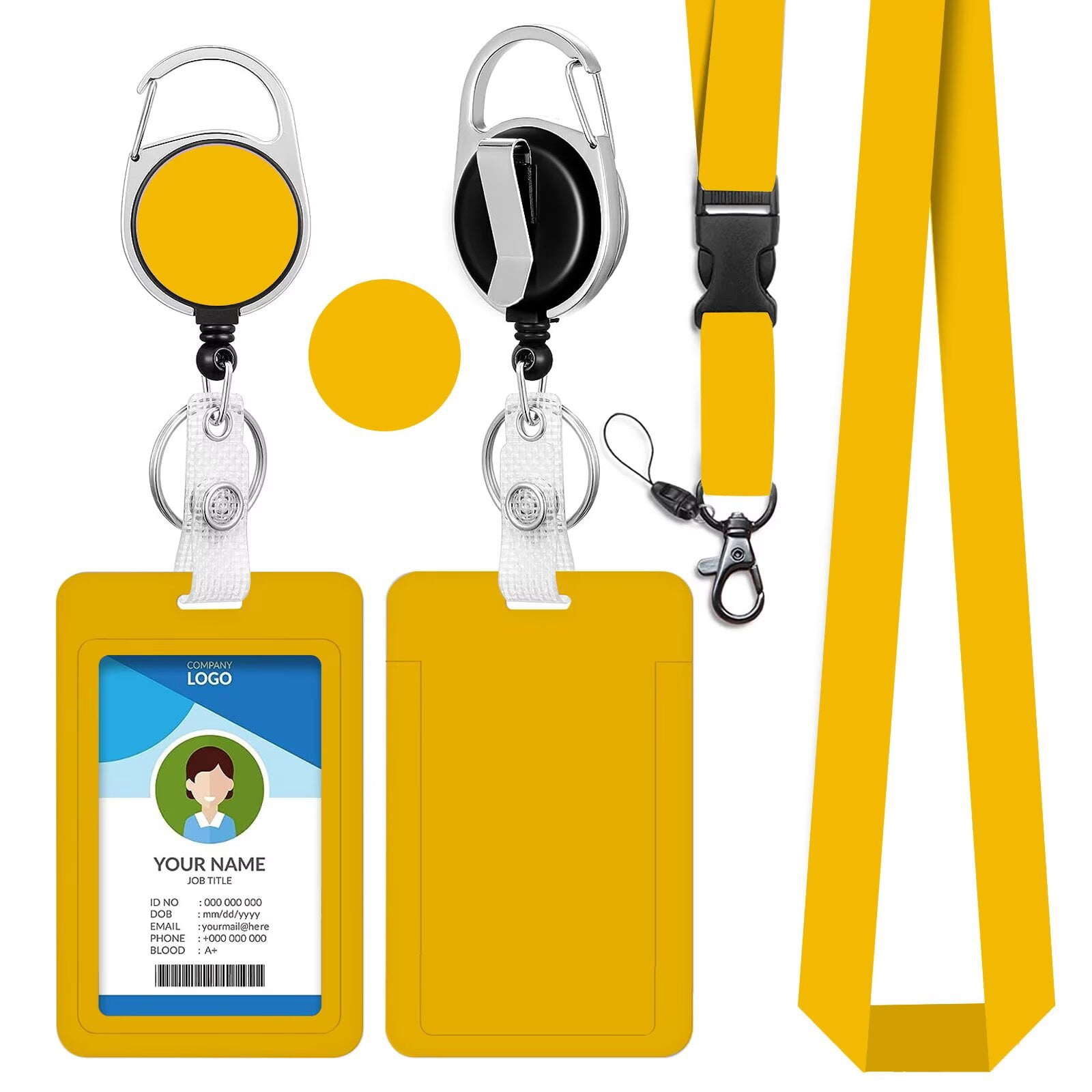 Porte Badge Id avec Lanyard Breakaway pour, Clips de Badge détachables, Lanyard Strap pour le cou, Cadeaux pour le bureau des enseignants infirmiers ( Infirmière)-Style B