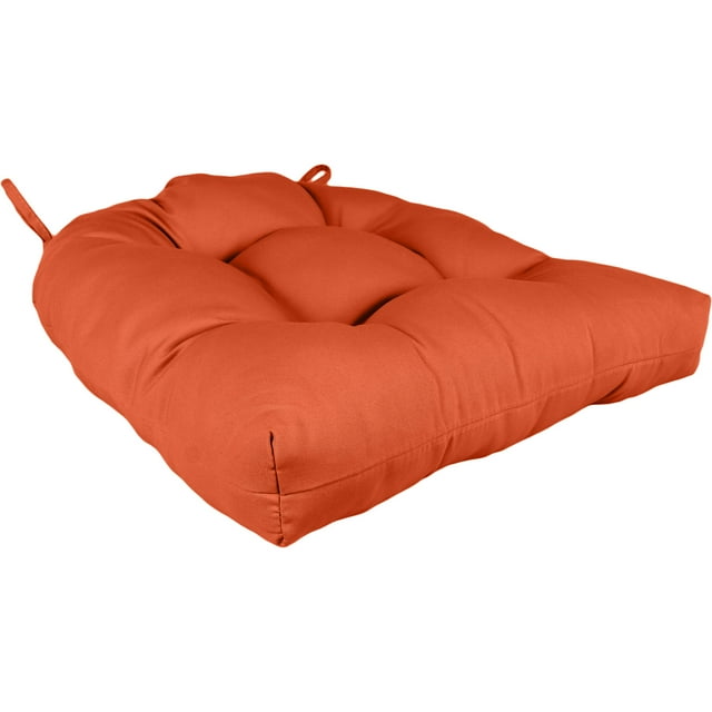 Orange Indoor / Outdoor Seat Cushion Patio D Cushion