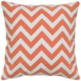 thumbnail image 1 of Orange Ivory Chevron Down Filled Throw Pillow, 1 of 2