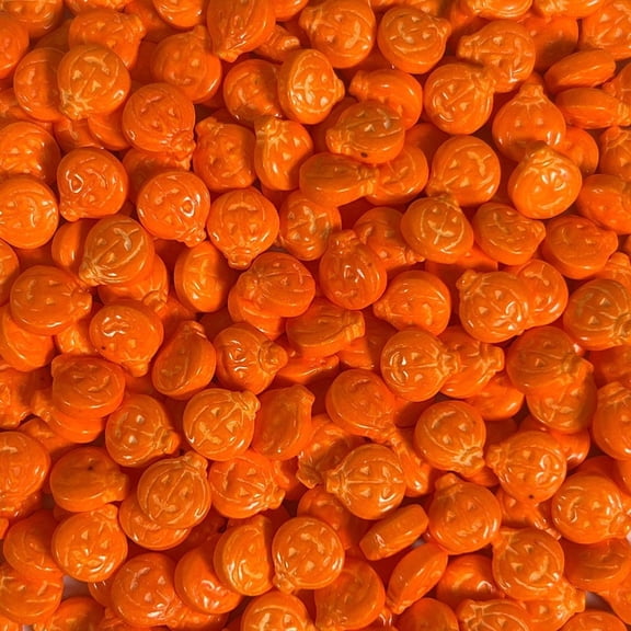 Krazy Sprinkles - Edible Orange Jack o' Lantern Shapes - Bold Cake Decoration, 1/2 Cup