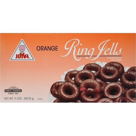 Orange Jelly Rings, Ring Jells Kosher For Passover, 9-Ounce (Pack Of 2)