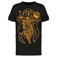 thumbnail image 1 of Orange Jellyfish Line Art Style T-Shirt Men -Image by Shutterstock, Male x-Large, 1 of 2