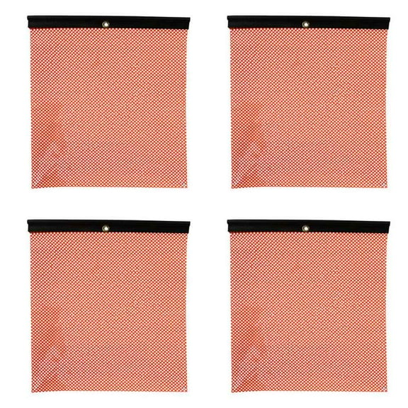 Orange Jersey Mesh Safety Flag with Vinyl Welt: 18" x 18"- DOT Compl