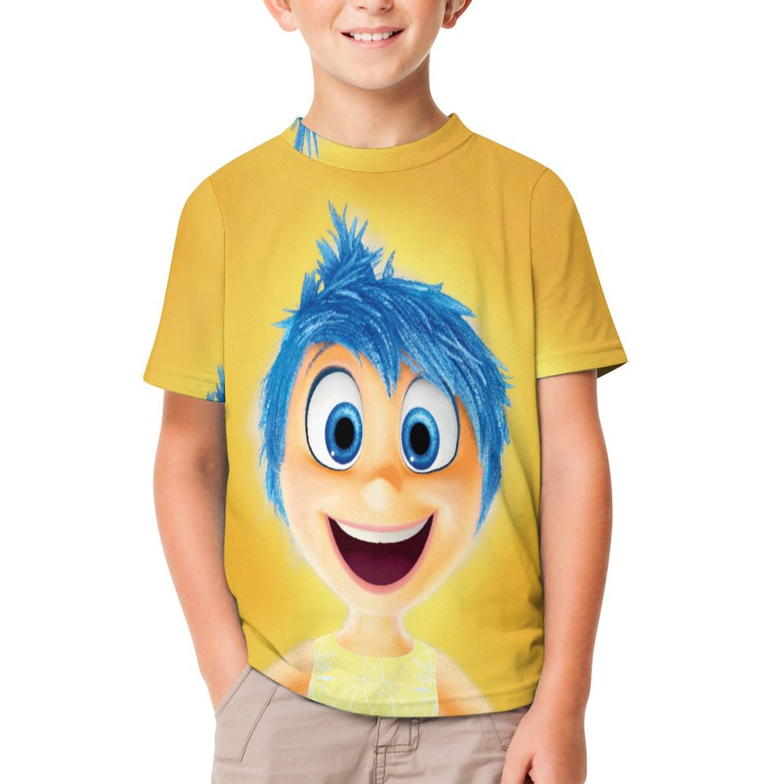 Orange Joy Inside Out TShirt for Boys Girls, Novelty Kids Shirts