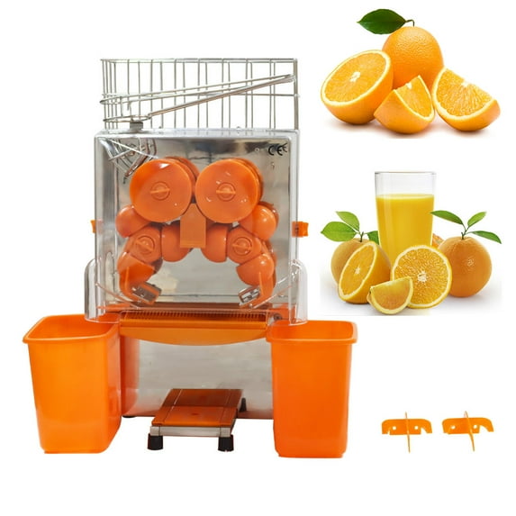 Orange Juice Extractor Machine Plastic Basket Commercial 110V