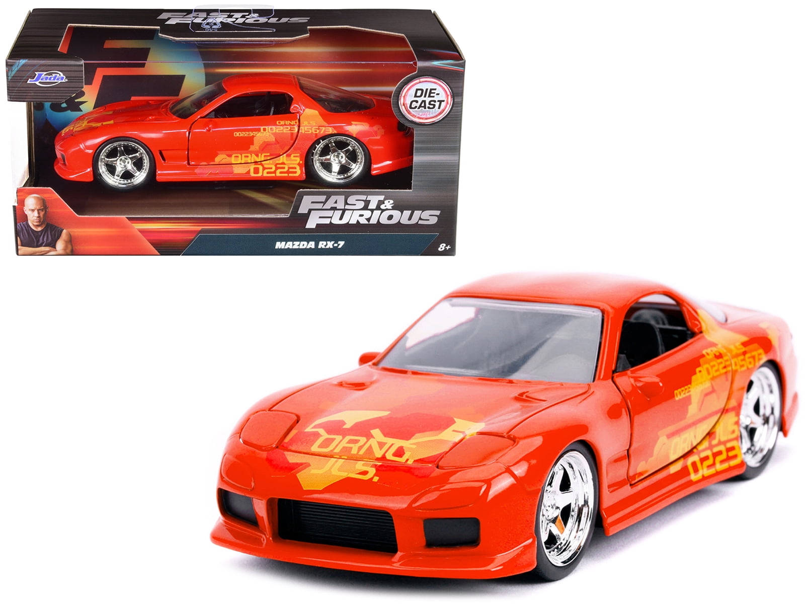 Julius Rx7 Orange Julius' Mazda RX-7 Orange Metallic with Graphics