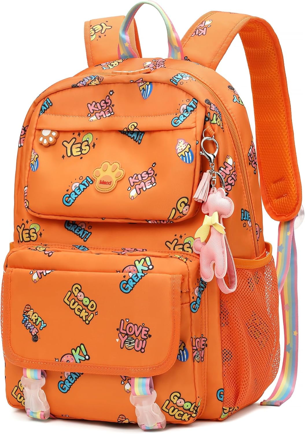 Orange waterproof backpack discount