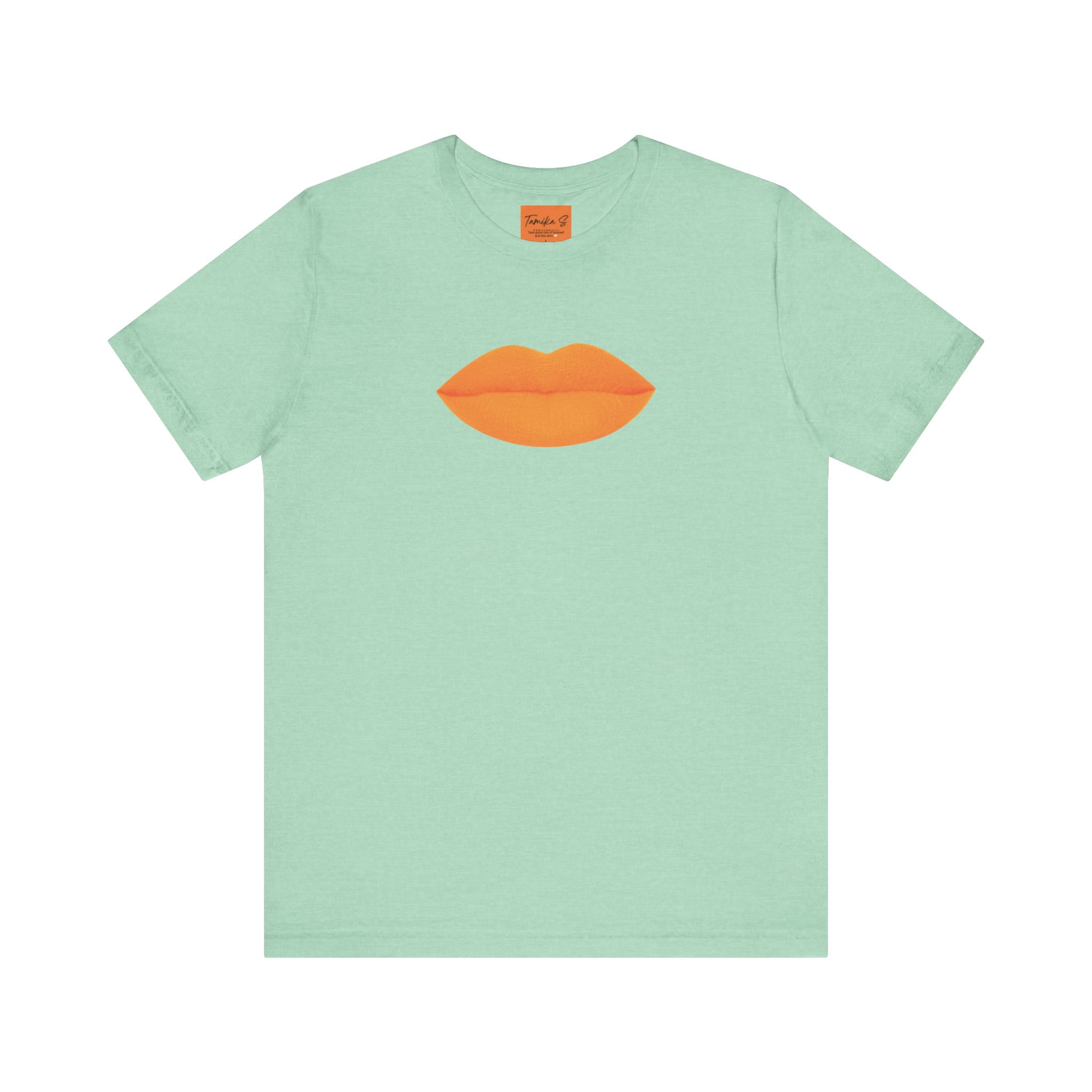 Orange-Kiss-Graphic-T-Shirt-