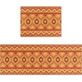 thumbnail image 1 of Orange Kitchen Rug Set 2 Piece Boho Kitchen Floor Mats Non Slip Washable Kitchen Rugs Orange Boho Kitchen Decor, 1 of 5
