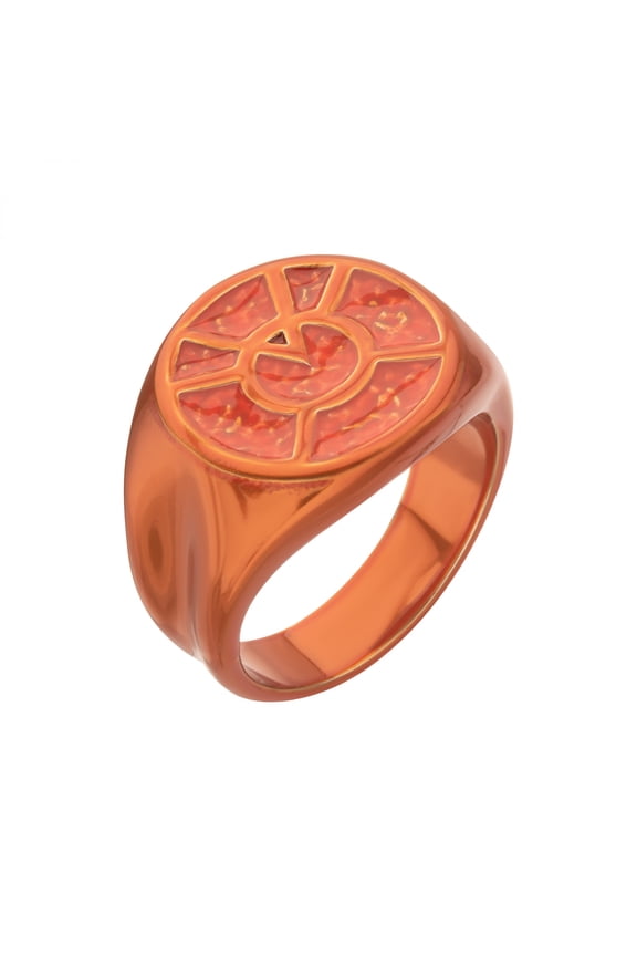 886604-size12 Orange Lantern Avarice Ring - Size 12