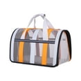 thumbnail image 1 of Orange Large Pet Carrier For Cats And Dogs Up To 18X11X10 Inches Soft Sided Foldable Travel Bag With Mesh Windows And Handles For Small Medium Pets Indoor Outdoor Use, 1 of 8