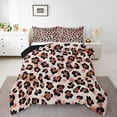 thumbnail image 1 of Orange Leopard Bedding Twin,Kawaii Safari Animal Bedding Comforter Sets Luxury Soft,Cartoon Geometric Comforter Set,Abstract Down Comforter with 1 Pillow Case Bedroom Decor, 1 of 6