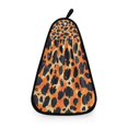 thumbnail image 1 of Orange Leopard Print Hand Towel Quick Drying Home Storage Kitchen Towel Hooks Dish Cloths, 1 of 6