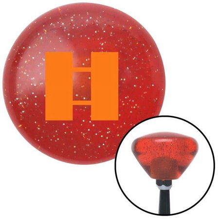 Orange Lieutenant Orange Retro Metal Flake Shift Knob with M16 x 1.5 Insert Shifter