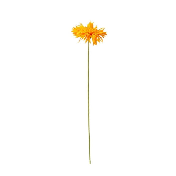 Orange Lifelike Artificial Gerbera Daisy Single Stem Fake Flower For Wedding Bouquet Home Decor Centerpiece 17.71X4.72In 0.09Lb