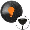 thumbnail image 1 of Orange Light Bulb Black Retro Metal Flake Shift Knob with M16 x 1.5 Insert Shifter Brody, 1 of 1