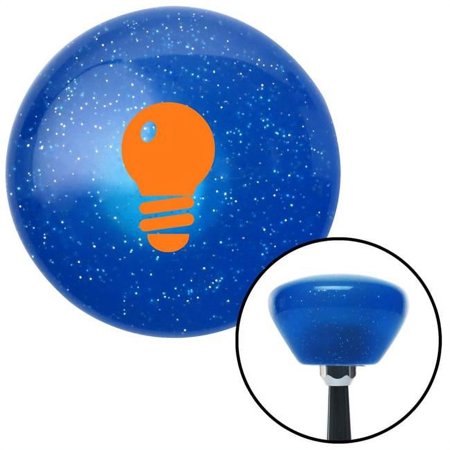 Orange Light Bulb Blue Retro Metal Flake Shift Knob with M16 x 1.5 Insert Shifter