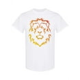 thumbnail image 1 of Orange Lion Head T-Shirt Men -Image by Shutterstock, Male Small, 1 of 2
