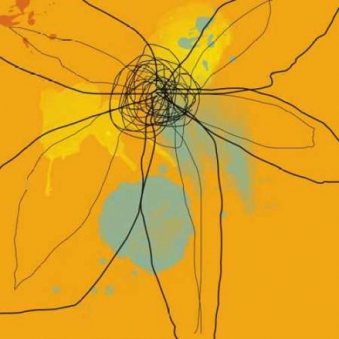 Orange Lite 2 Canvas Art - Jan Weiss (24 x 24)