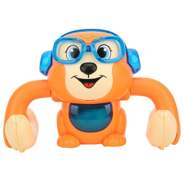 Orange Little Monkey Toy Voice Control Electric Children's Toy with 360 ...