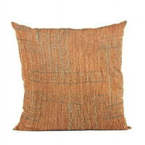 Orange Lux Geometric Luxury Throw Pillow - 20 x 20 in.