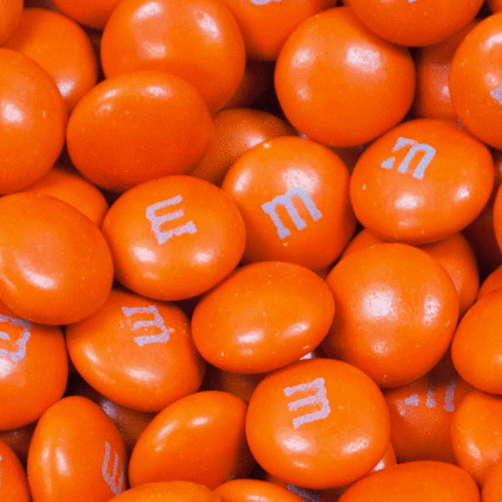 375Pcs Orange Coated Bulk M&M's Milk Chocolate Candy (12oz Bag)