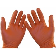 Orange Mamba 5.75 mil Nitrile Large