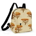 thumbnail image 1 of Orange Marigold Floral Pattern Fabric Small Backpack Cute Mini Backpacks For Woman Lightweight Daypacks, 1 of 8