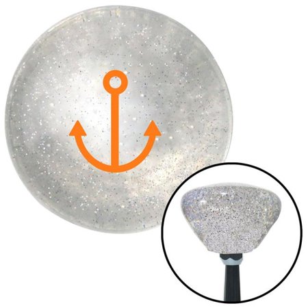 Orange Marine Anchor Clear Retro Metal Flake Shift Knob with M16 x 1.5 Insert Auto