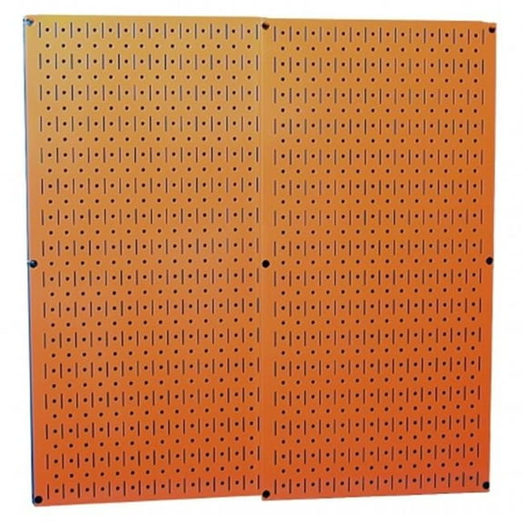 Orange Metal Pegboard - Two Panel Pack 32 in. x32 in. Orange