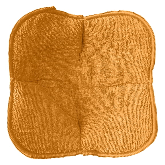 Orange Microwave Safe Soup Bowl Holder, 1 Count, Polyester, Heat Resistant Dish Cozy, Hot Food Plate Hugger, Finger Protection Mat, Potholder, for Reheating Meals Handling