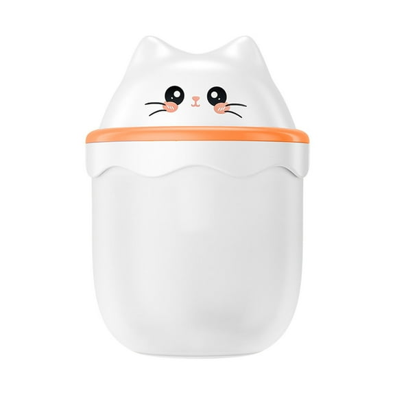 Orange Mini Humidifier For Office Desktop Home Car And Pet Small Portable Ultrasonic Cool Mist Maker With Quiet Operation
