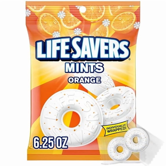 Orange Mints Candy, 6.25-Ounce Bag