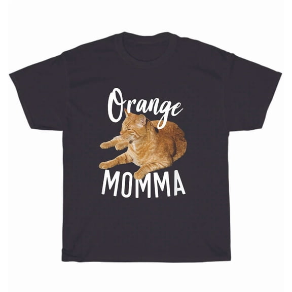 Orange Momma Tabby Cat Kitten Pet Animal Lover Funny Saying Gift Unisex T-Shirt, up to Size 5XL
