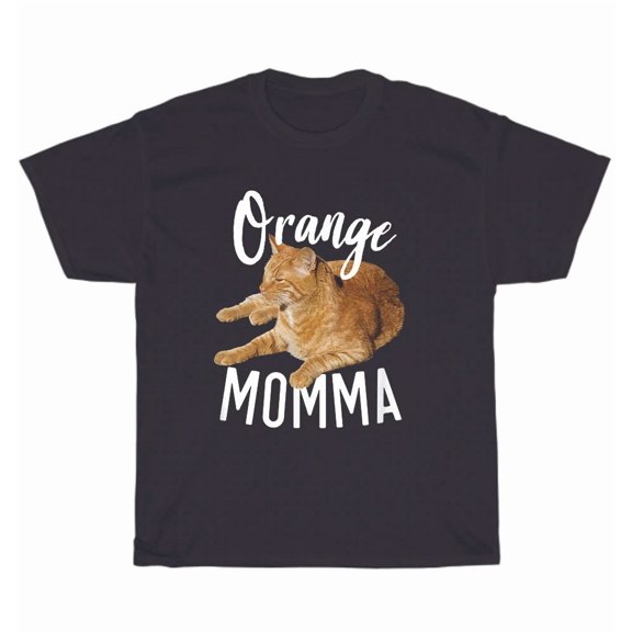 Orange Momma Tabby Cat Kitten Pet Animal Lover Funny Saying T-Shirt Unisex Gift, up to size 5XL