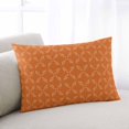 thumbnail image 1 of Orange Morocco Throw Pillow Cover, Pillowcase Protectors with Zipper, Breathable Decorative Lumbar Pillow Case Cover, Geometric Leaf Diamond Lattice Abstract Pillow Shams for Couch Sofa 16x24Inch, 1 of 8