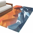 thumbnail image 1 of Orange Mountain Area Rugs Collection 4'x6', Farmhouse Blue Forest Trees Nature View Non Slip Indoor Rectangle Throw Runner Rug Floor Mat Carpet for Living Room Dining Table Bedroom Nursery, 1 of 9