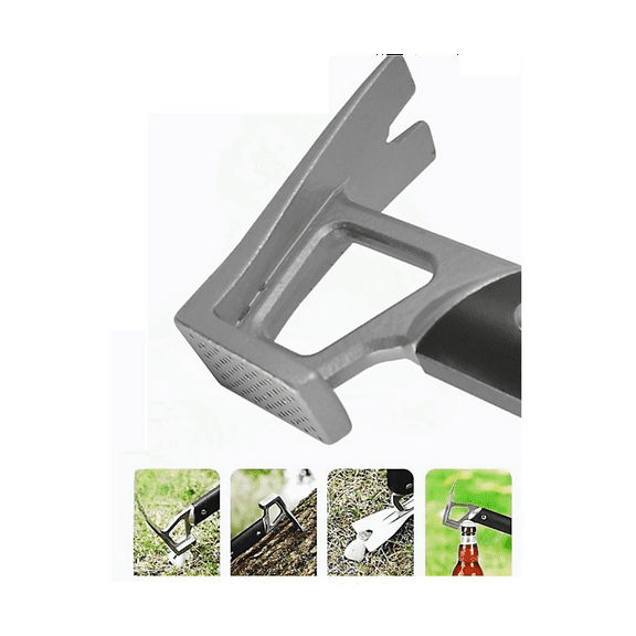 Orange Multifunctional Hammer Aluminum Handle Stainless Steel Hammer