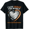 thumbnail image 1 of Orange Multiple Sclerosis Apparel Women Men MS Awareness T-Shirt mens t shirt，black，women，funny，misfits，men，journey，t-shirt, 1 of 4