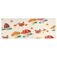 thumbnail image 1 of Orange Mushroom Fox Light Pattern Kitchen Rug Mat,Kitchen Runner Rugs Non Skid Washable,Decorative Kitchen Floor Mats for Kitchen,Sink,Laundry,17"X47", 1 of 5