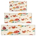 thumbnail image 1 of Orange Mushroom Fox Light Pattern Kitchen Rugs Sets Of 3,Kitchen Runner Rugs Non Skid Washable,Decorative Kitchen Floor Mats for Kitchen,Sink,Laundry,17"x30"+ 17"x47" + 17"x59", 1 of 6