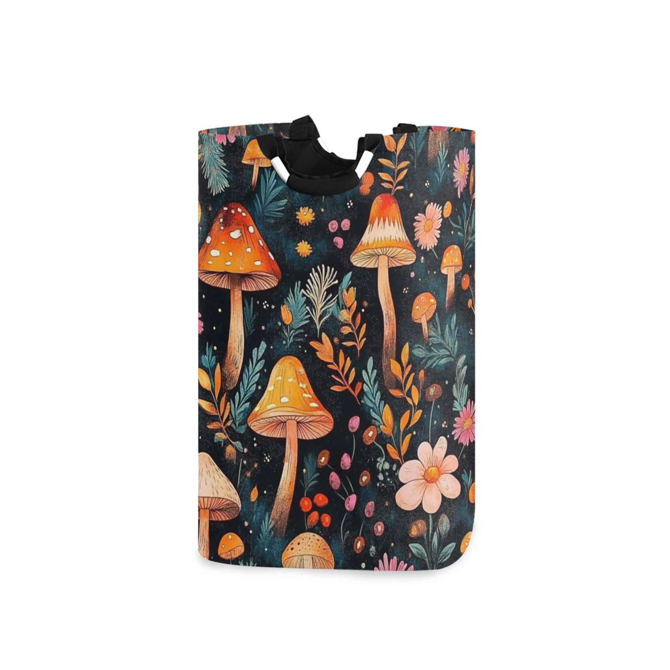 Fungus Mushroom Quilted Laundry Basket NCU0HNH592