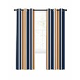 thumbnail image 1 of Orange Navy Blue Striped Blackout Curtains 84 Inches Length, Modern Minimalist Ombre Lines Window Treatment Thermal Insulated Drapes for Bedroom Living Room 2 Panels 104x84 Inches, 1 of 8